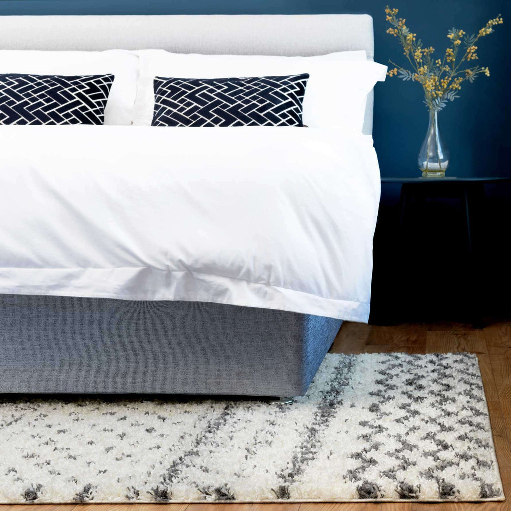 Cream Scandi Nordic Shaggy Rug