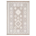 Grey Scandi Tribal Motif Rug - Bea
