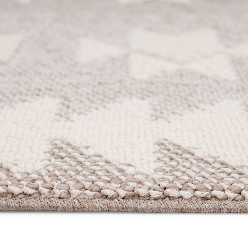 Grey Scandi Tribal Motif Rug - Bea