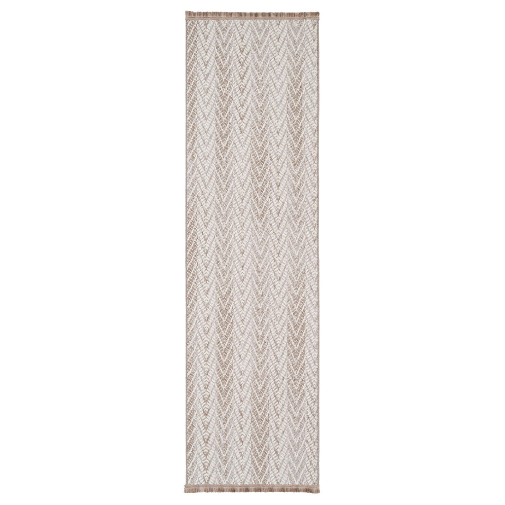 Grey Herringbone Area Rug - Noa