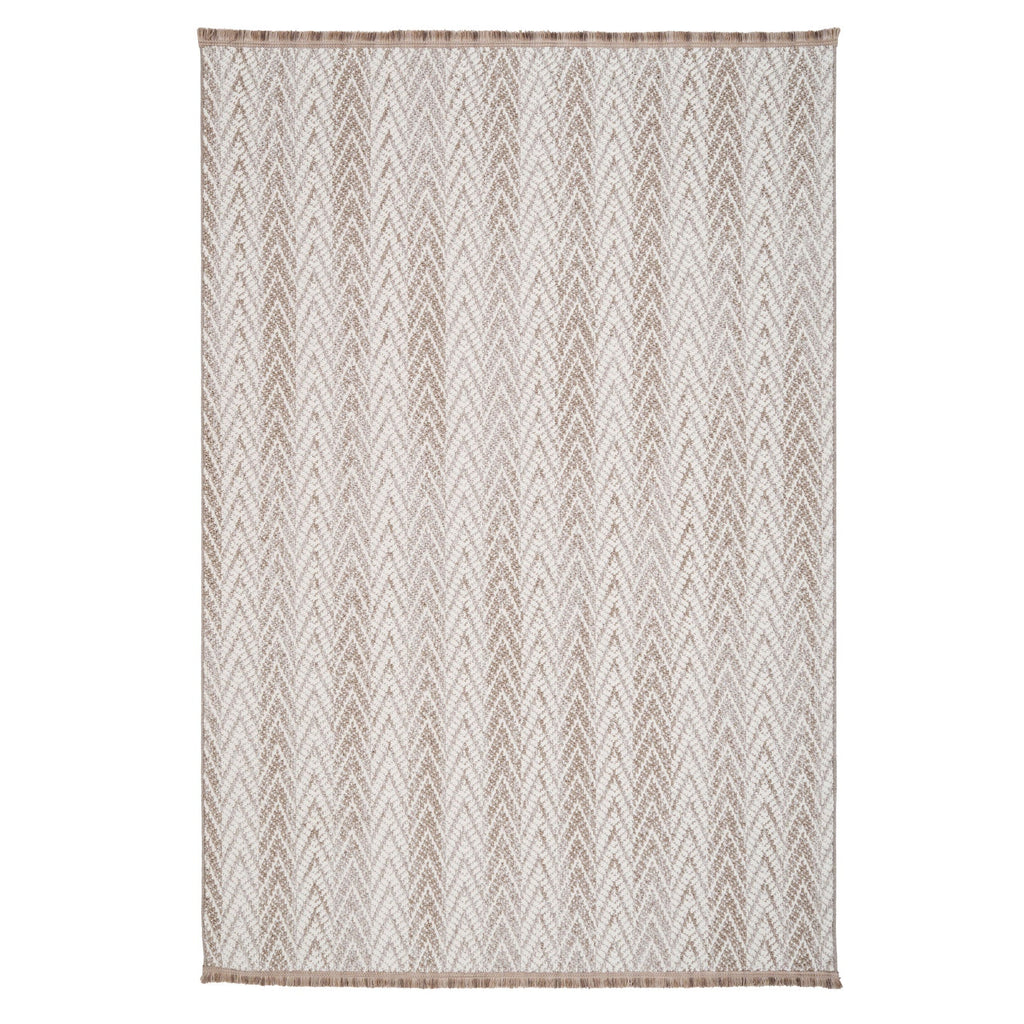 Grey Herringbone Area Rug - Noa
