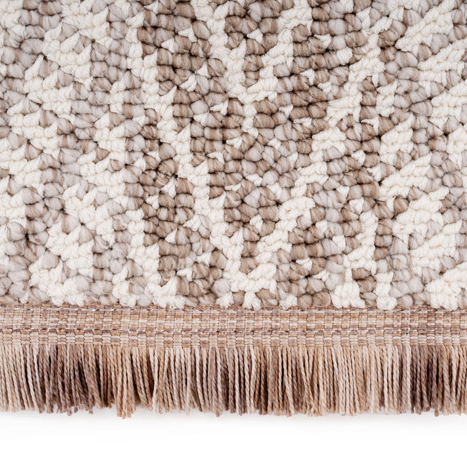 Grey Herringbone Area Rug - Noa