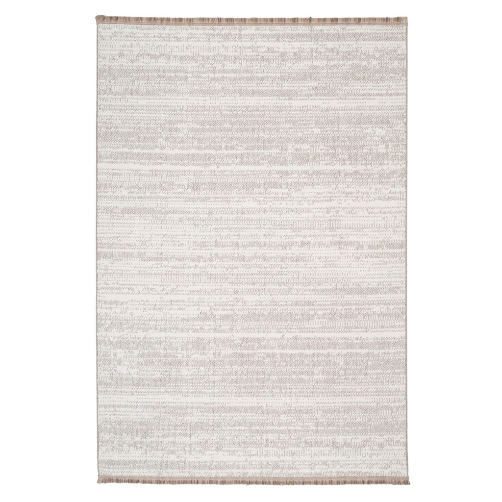 Beige Abstract Scandi Rug - Teva