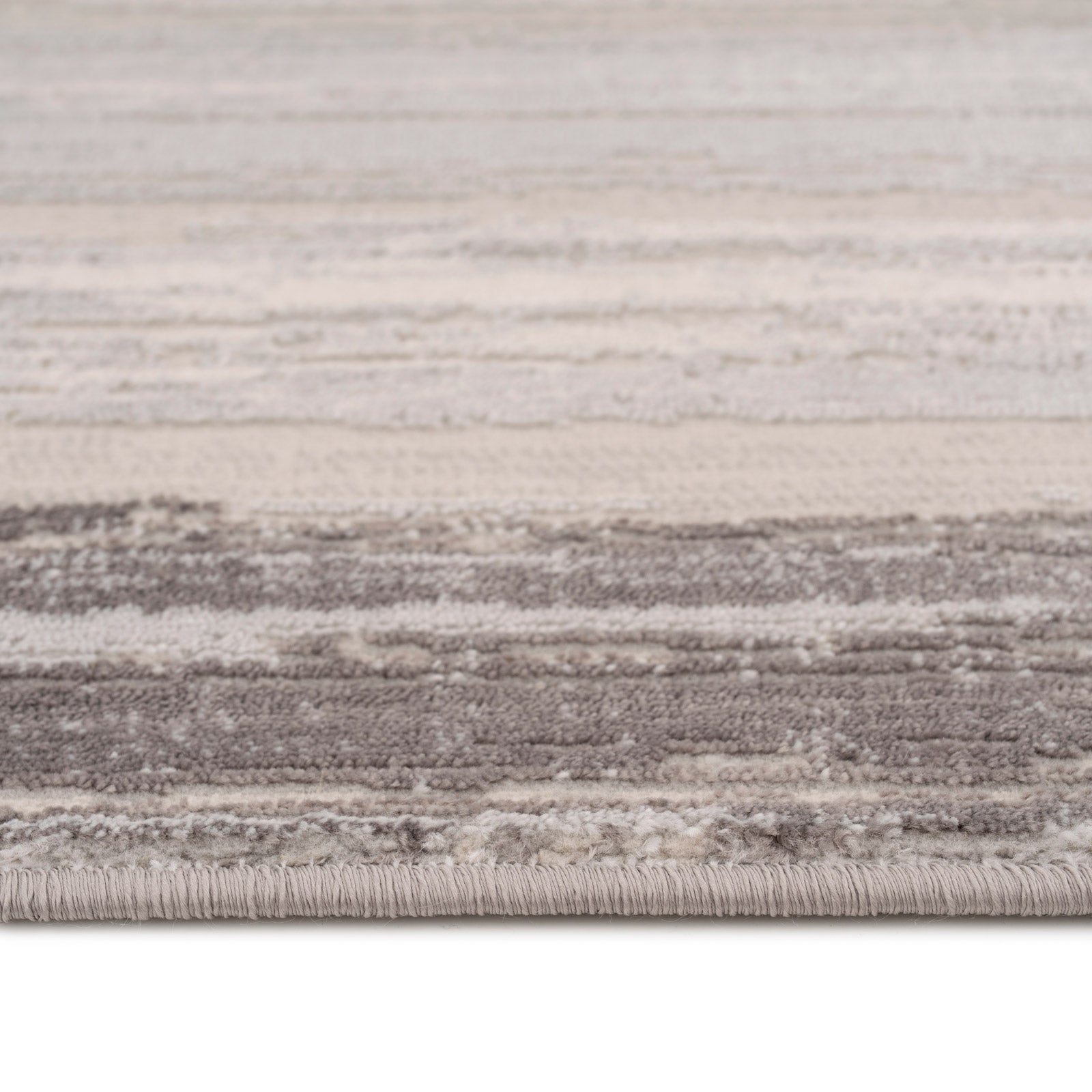 Distressed Greige Bordered Runner - Lena