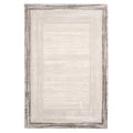 Distressed Greige Bordered Rug - Lena