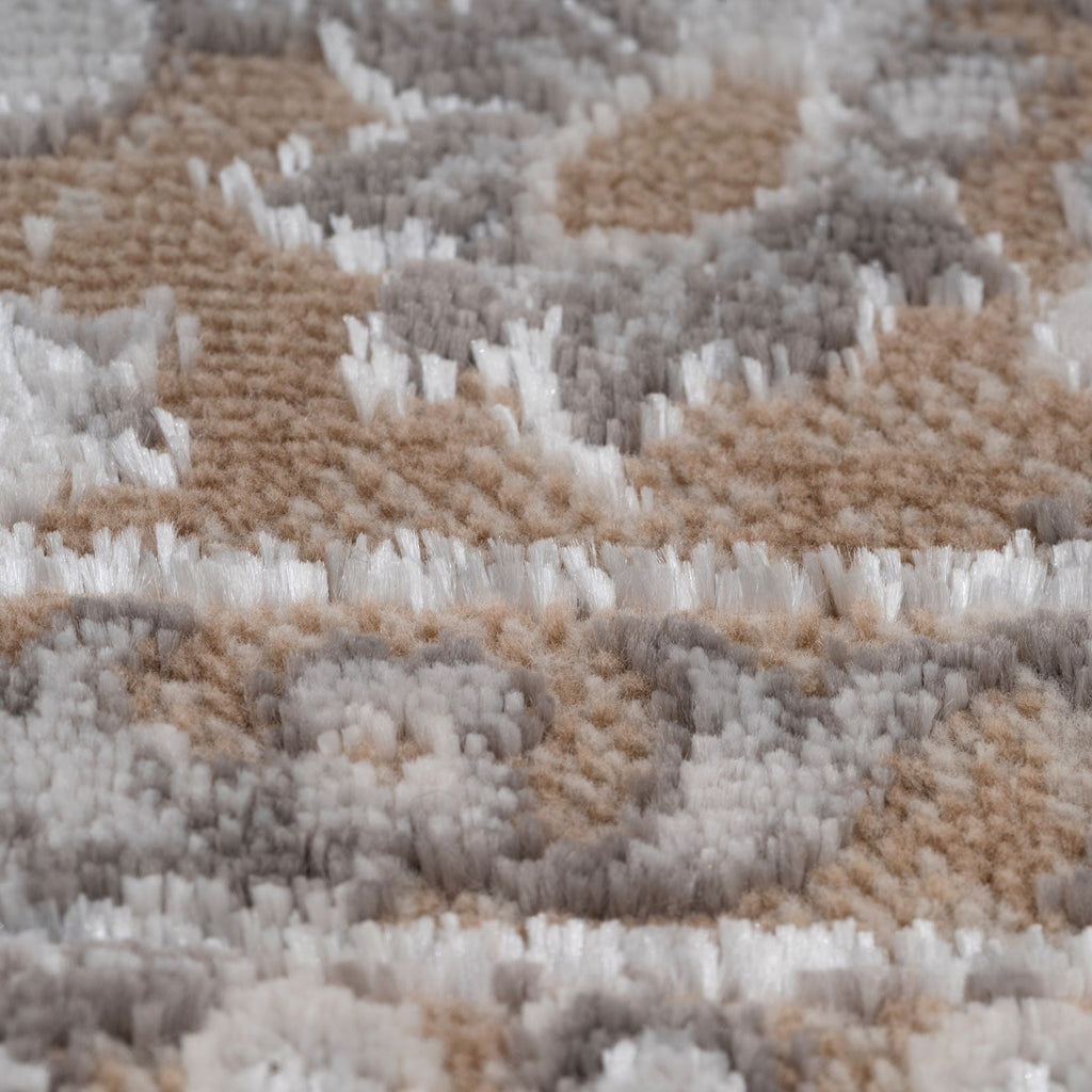 Traditional Distressed Beige Runner Rug