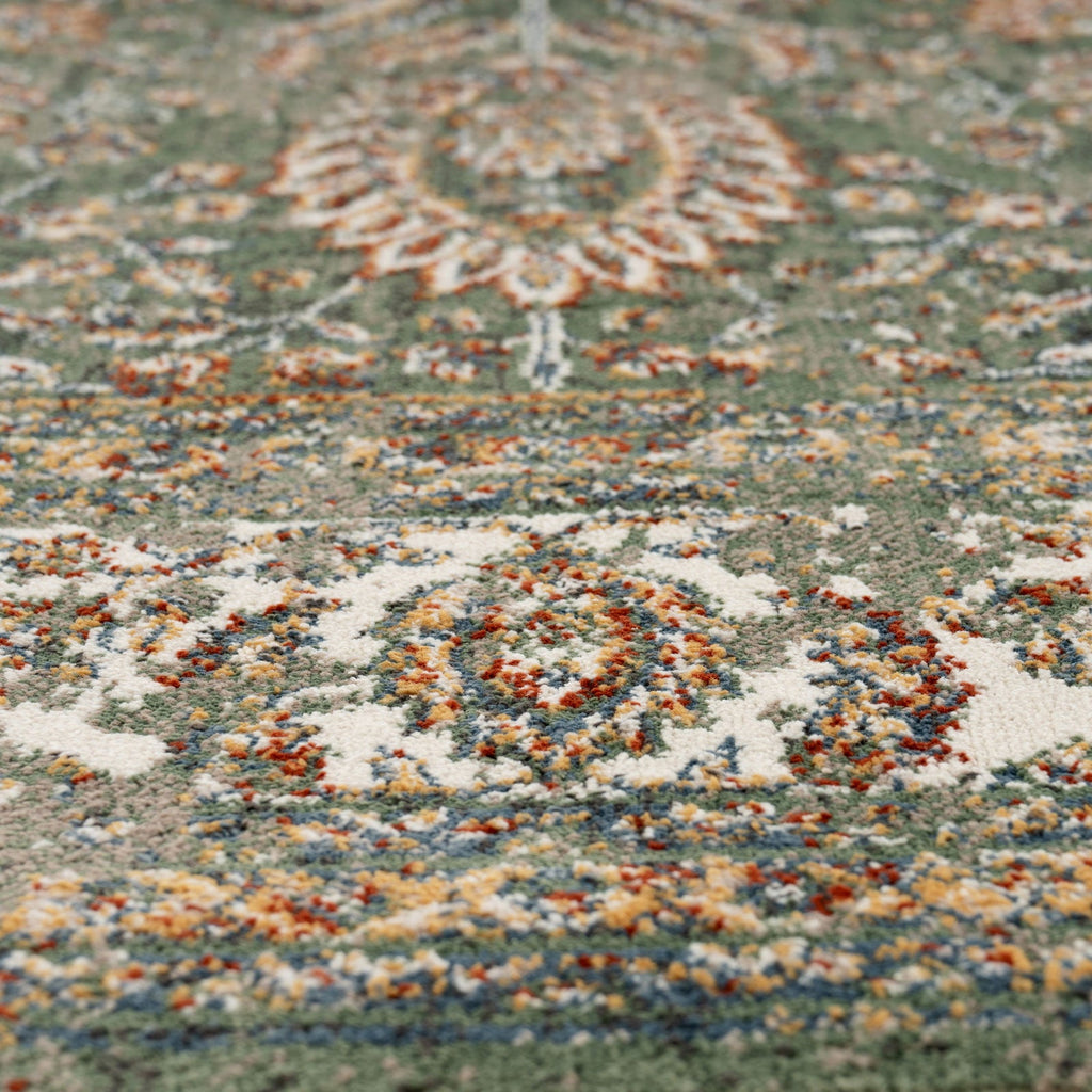 Sage Green Classical Rug - Basila