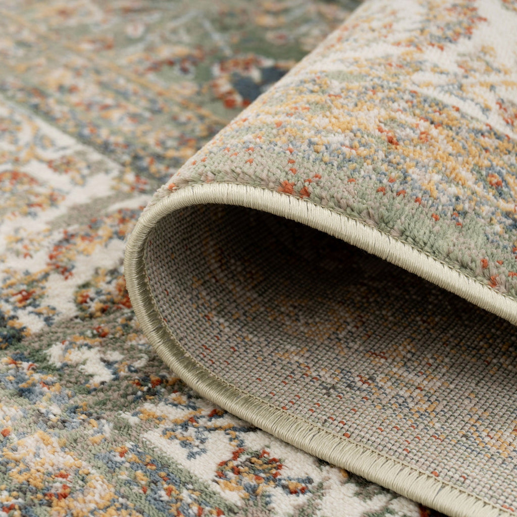 Sage Green Classical Runner Rug - Basila