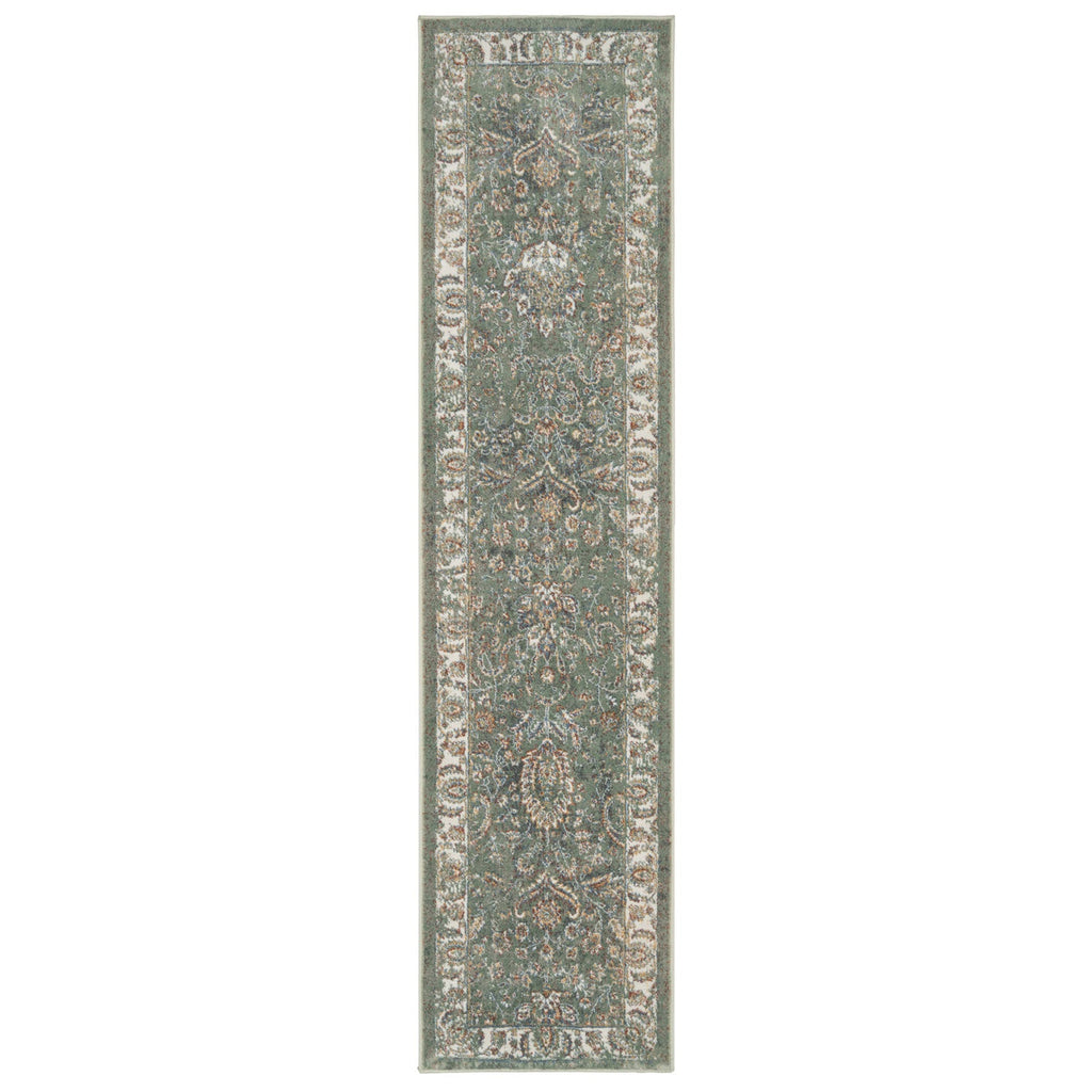 Sage Green Classical Rug - Basila