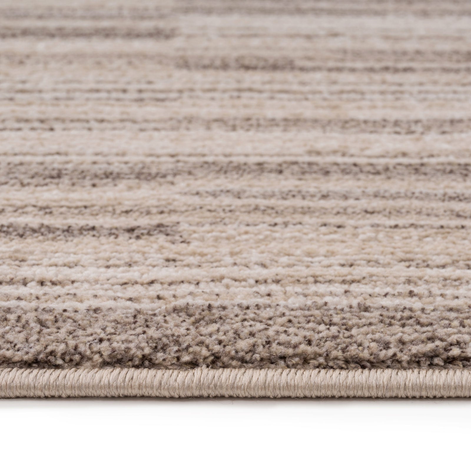 Neutral Beige Linear Stair Carpet