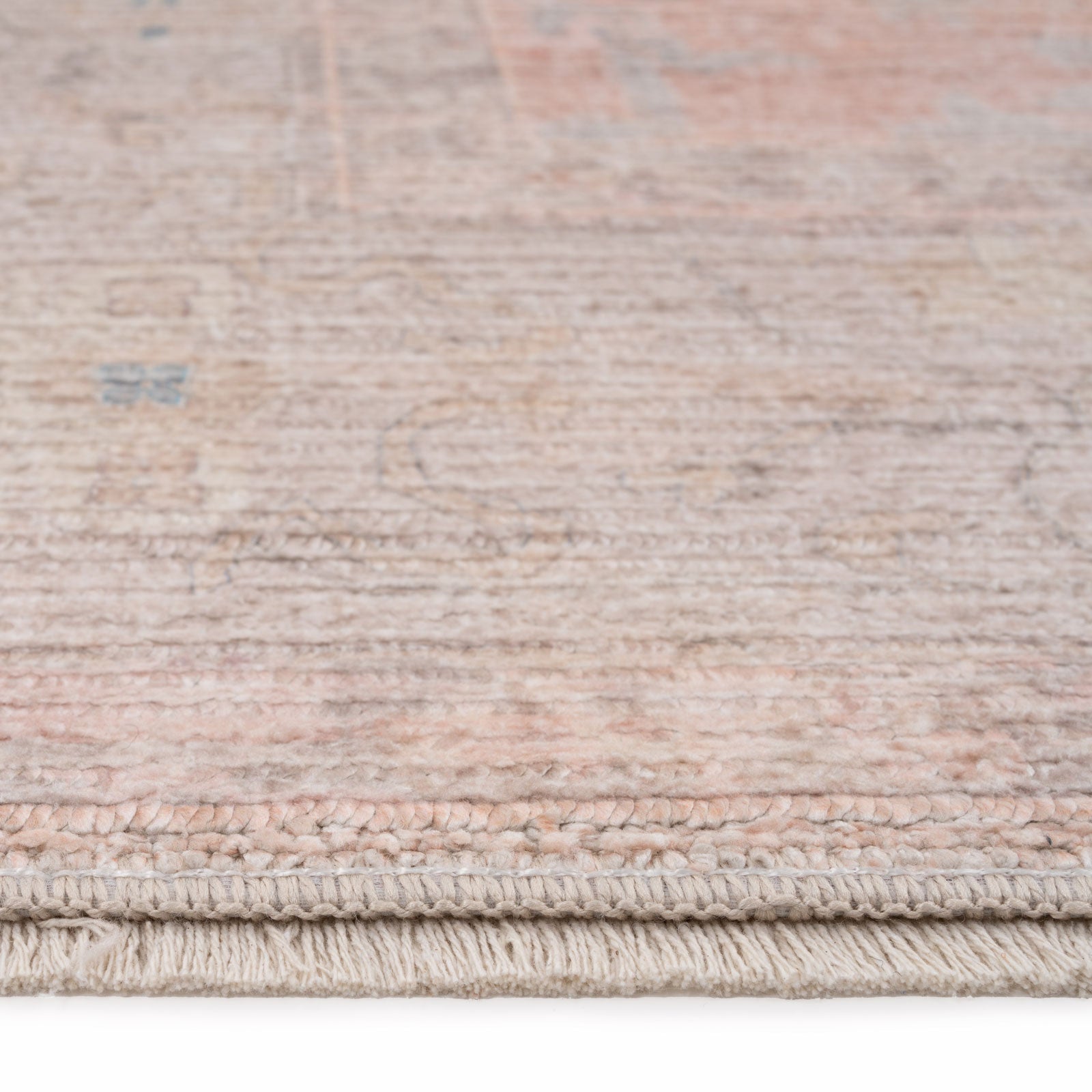 Vintage Coral Pink Chic Rug - Clara