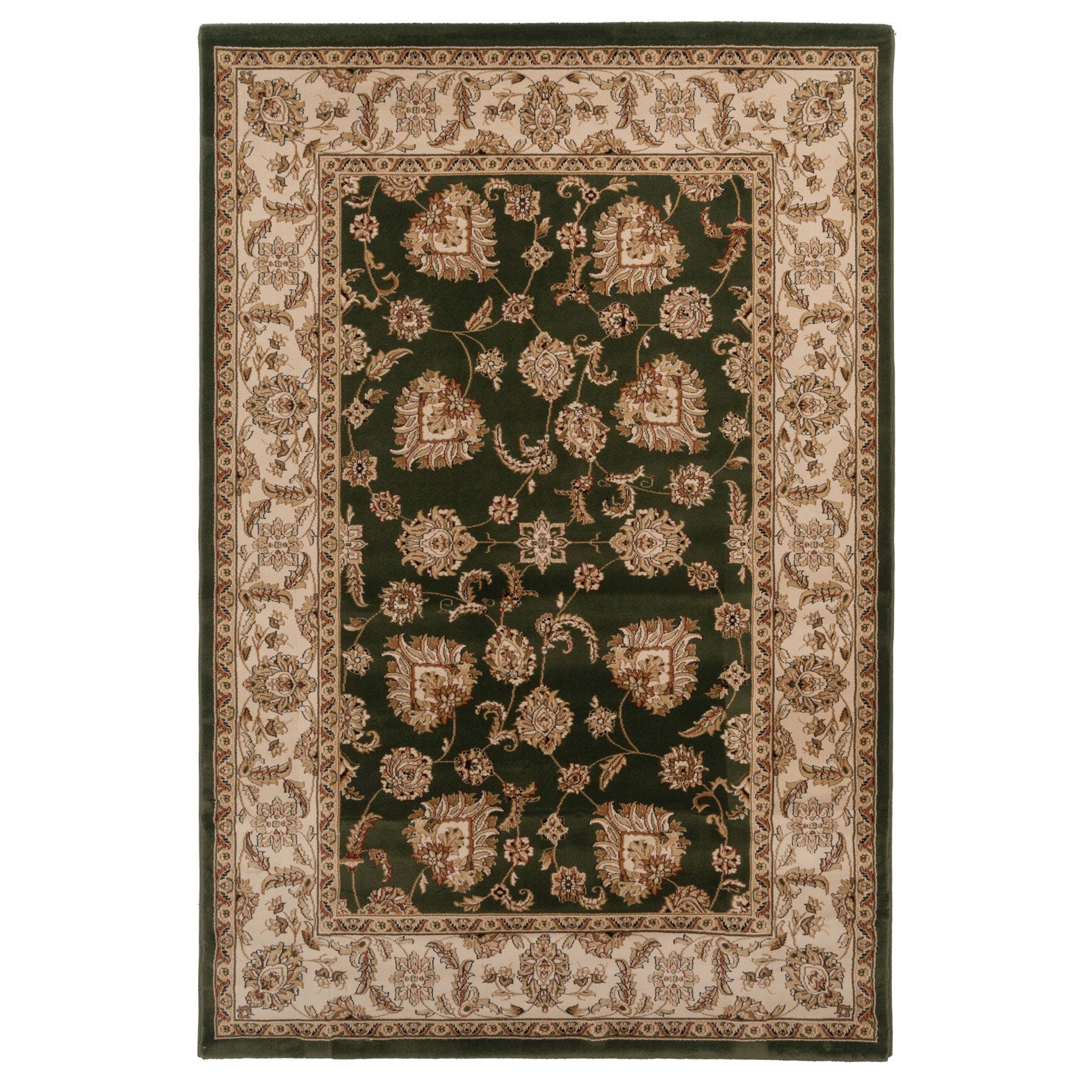 Traditional Green Floral Rug - Koa