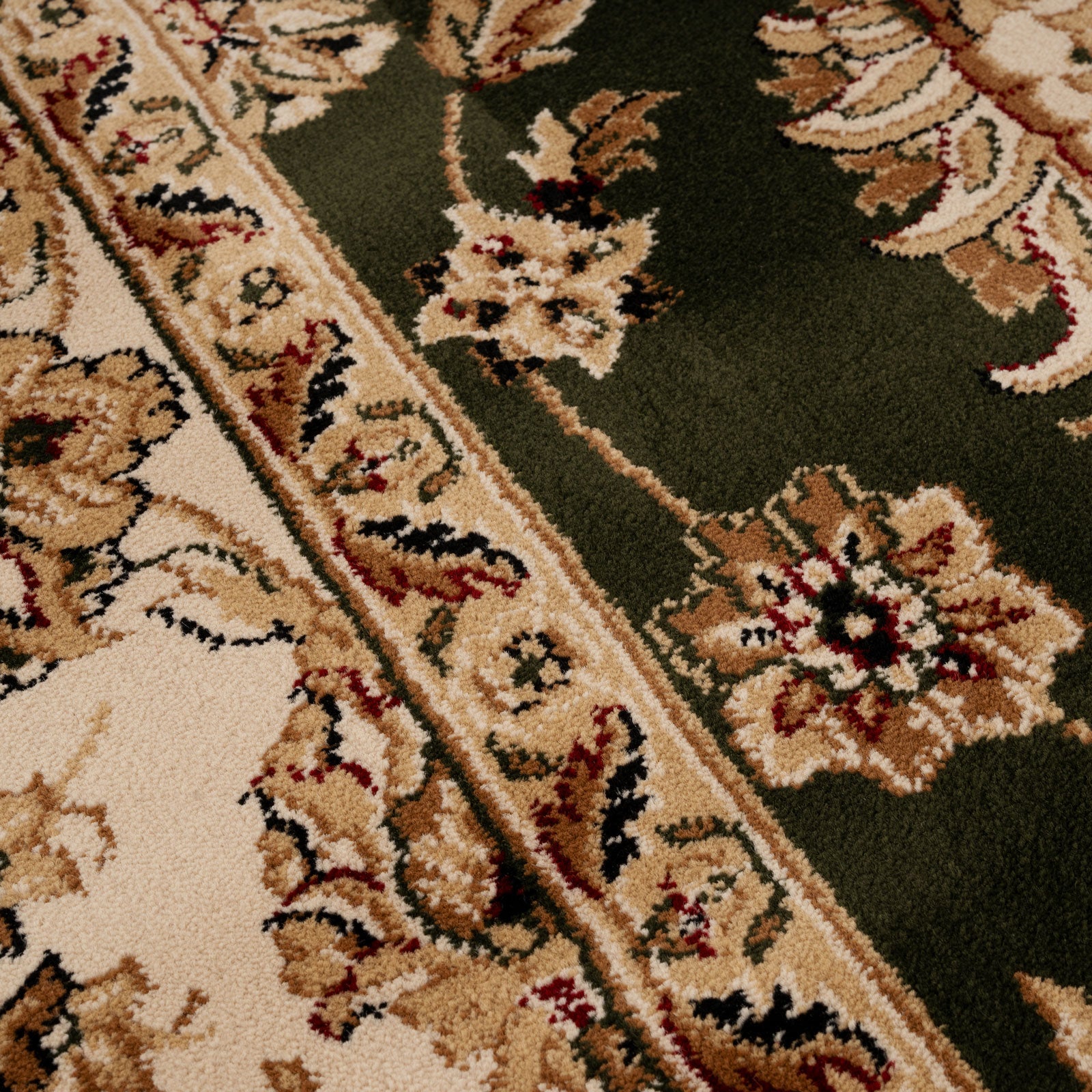 Traditional Green Runner Rug - Koa