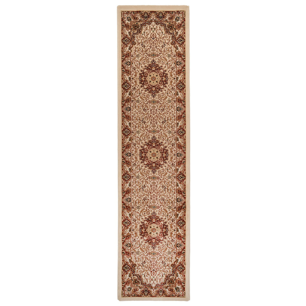Traditional Regal Red Runner Rug - Navan