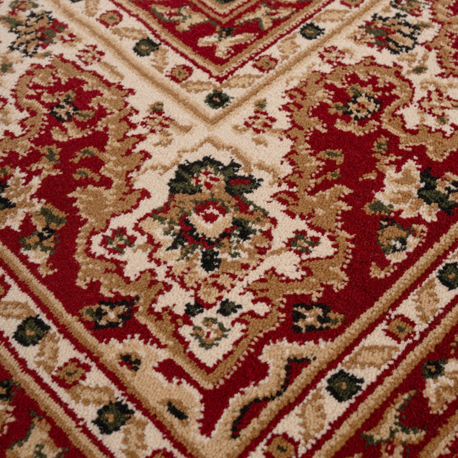 Traditional Regal Red Runner Rug - Navan