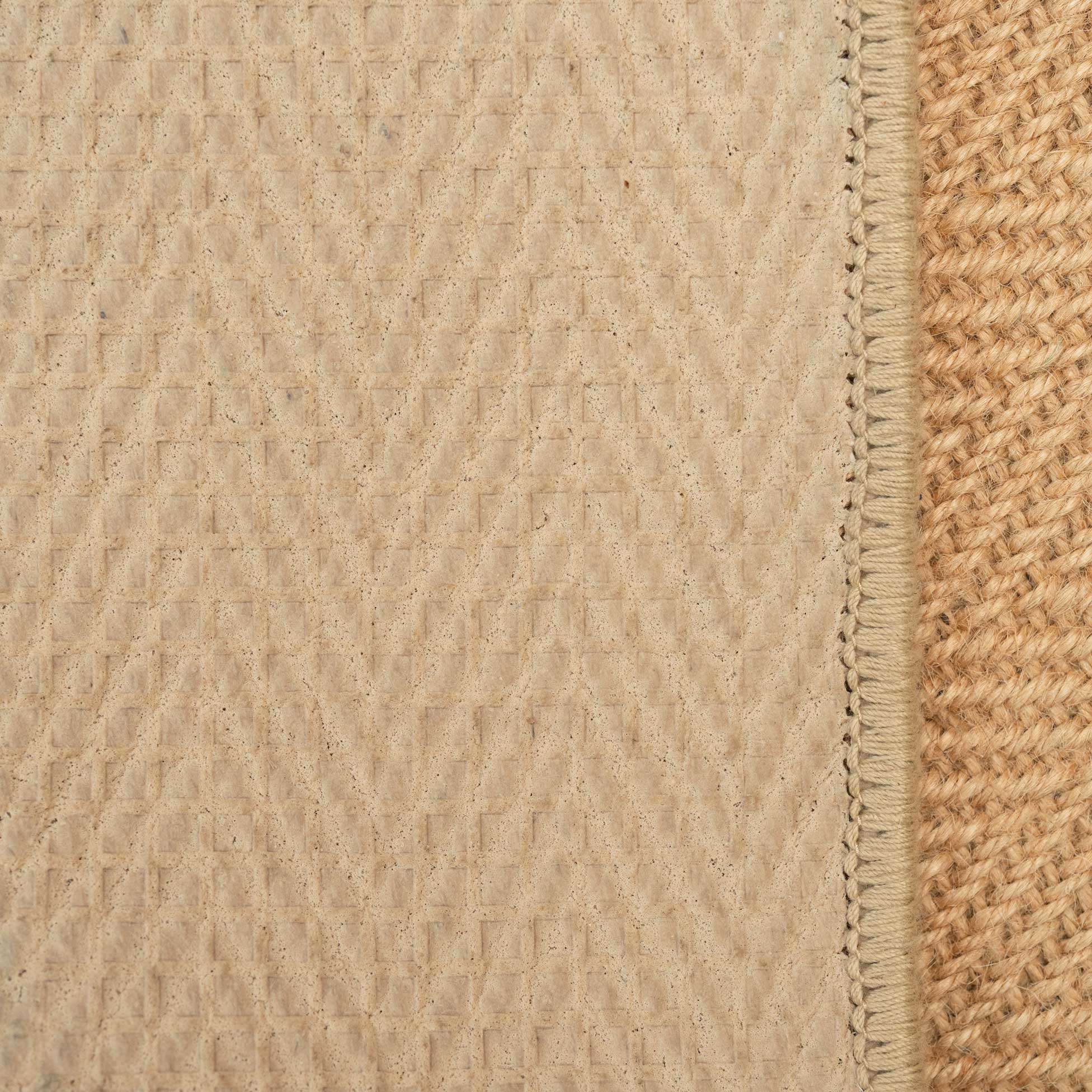 Natural Border Rustic Jute Area Rug
