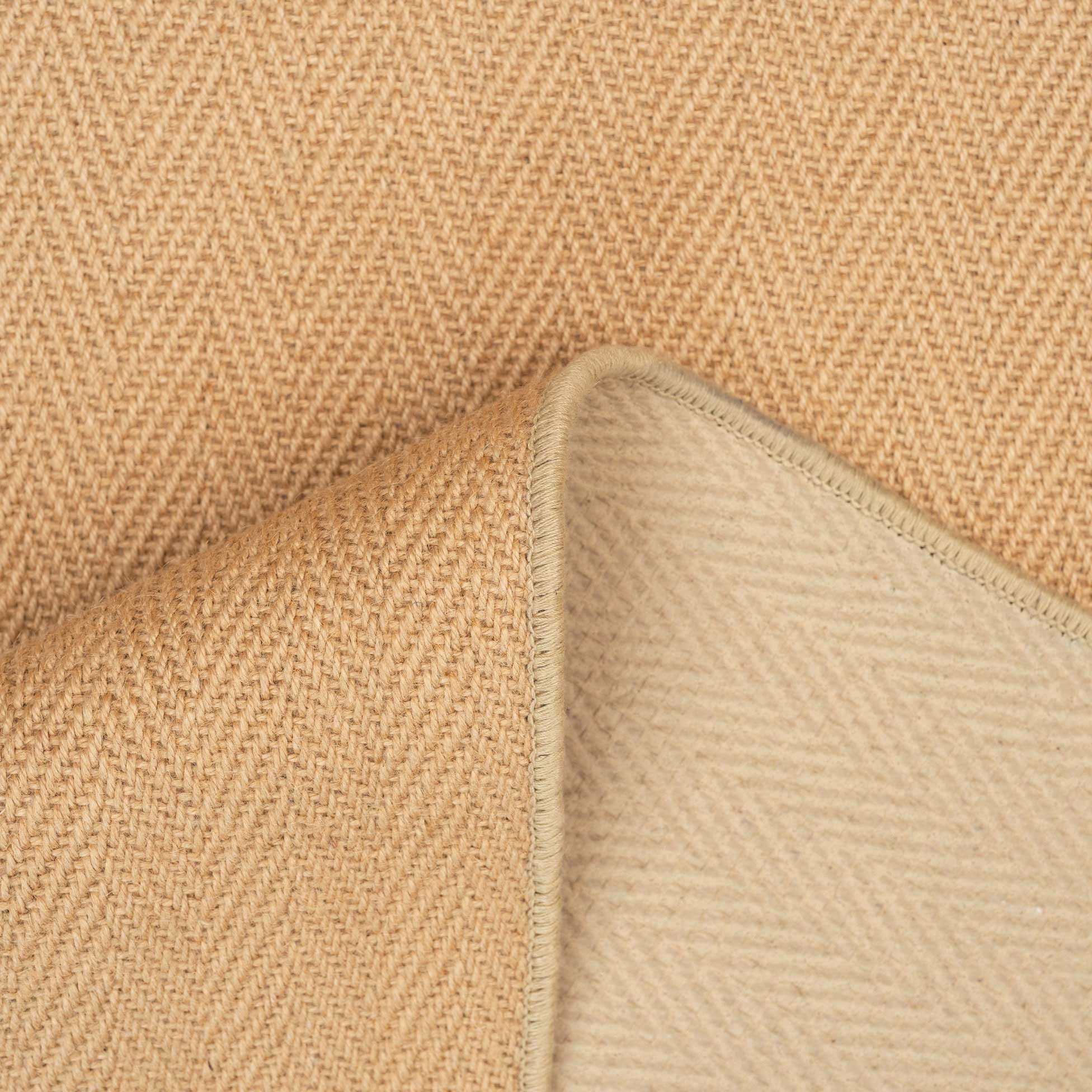 Light Jute Chevron Stair Carpet Runner