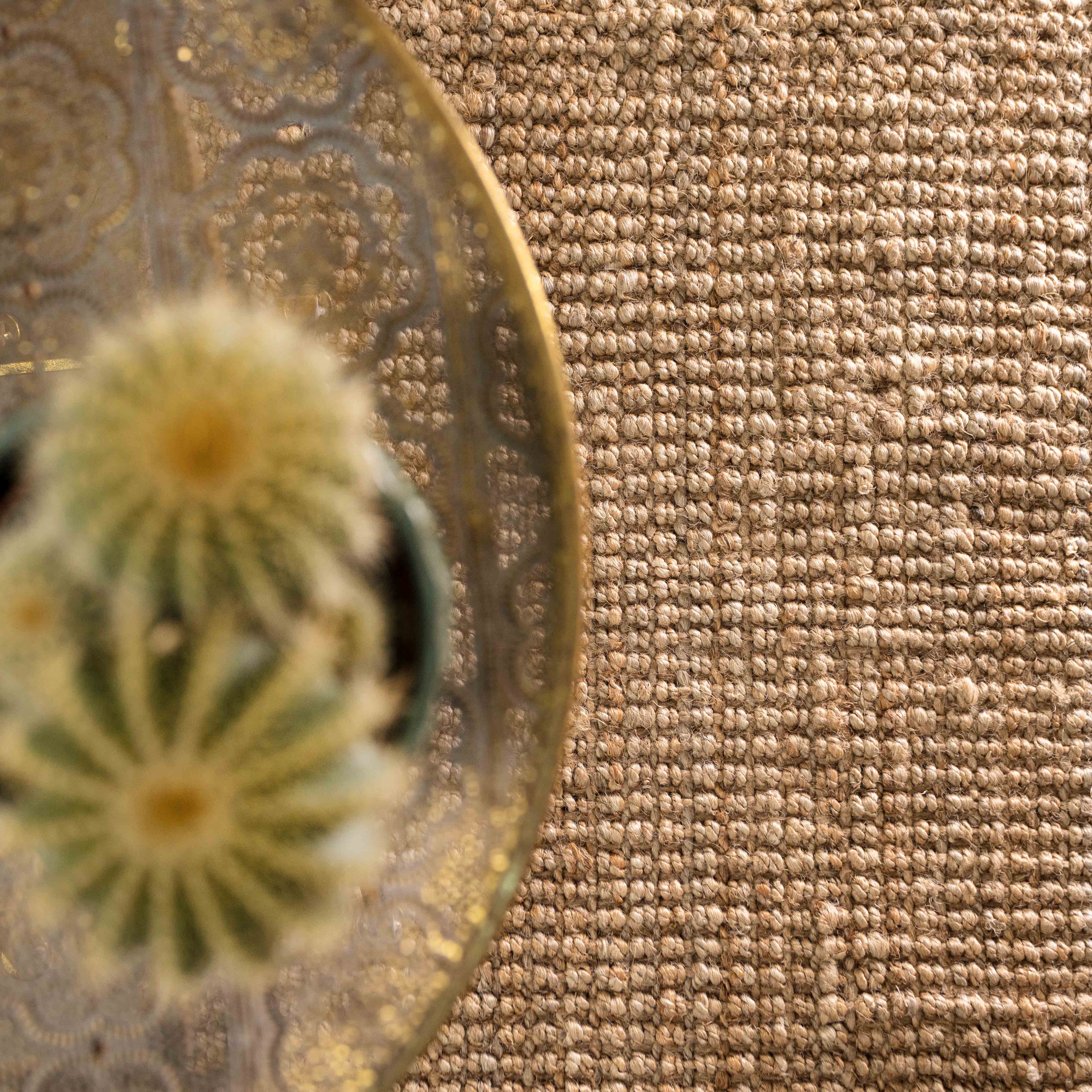 Rustic Jute Sisal Brown Natural Area Rugs - Boucle