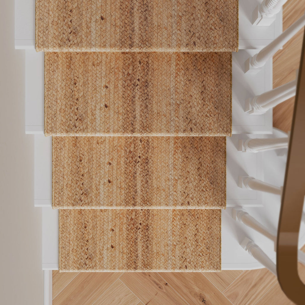 Rustic Jute Stair Carpet Runner - Althea