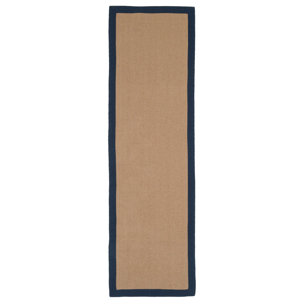 Navy Border Jute Rug - Juliette Navy
