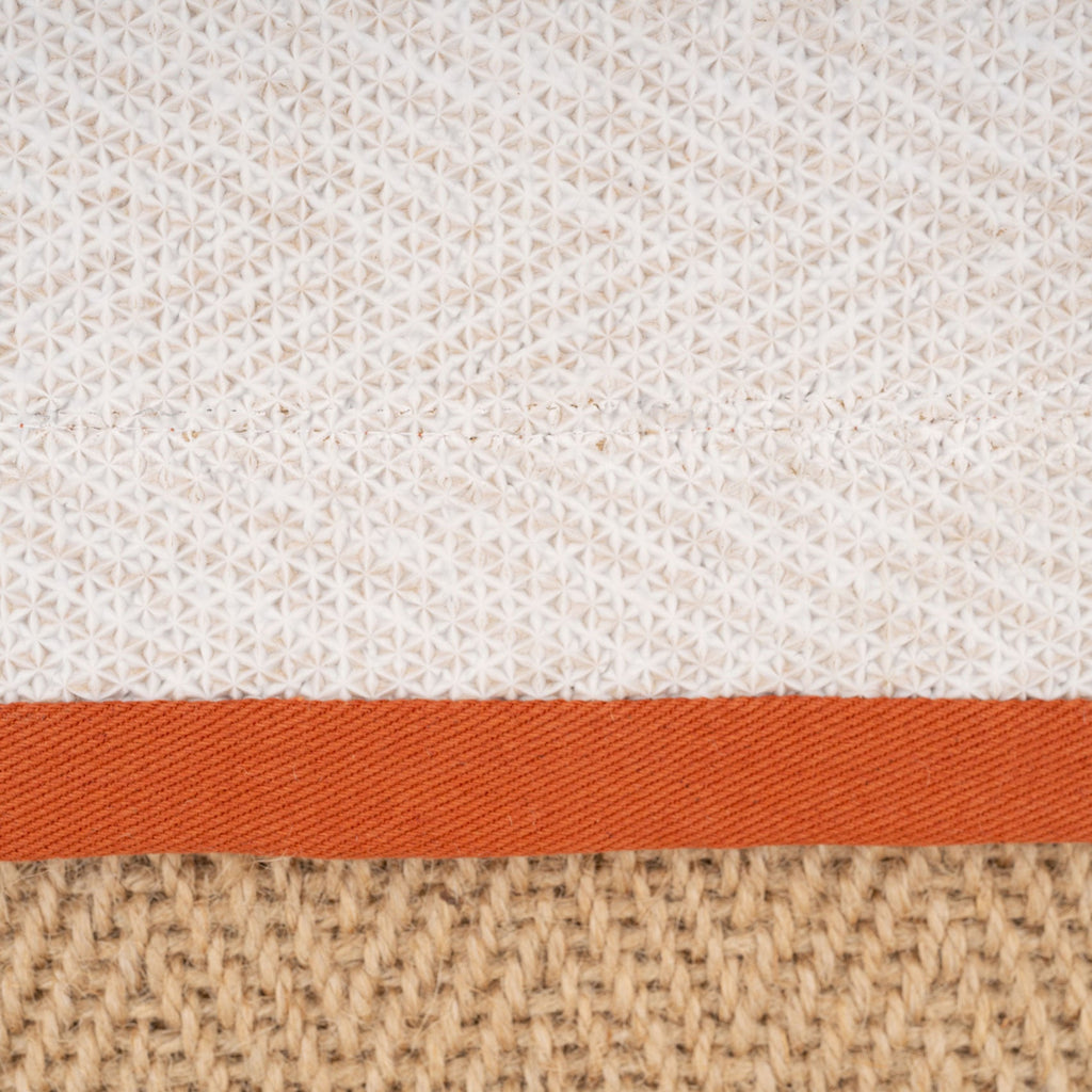 Terracotta Border Jute Rug - Juliette Rust