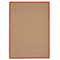 Terracotta Border Jute Rug - Juliette Rust