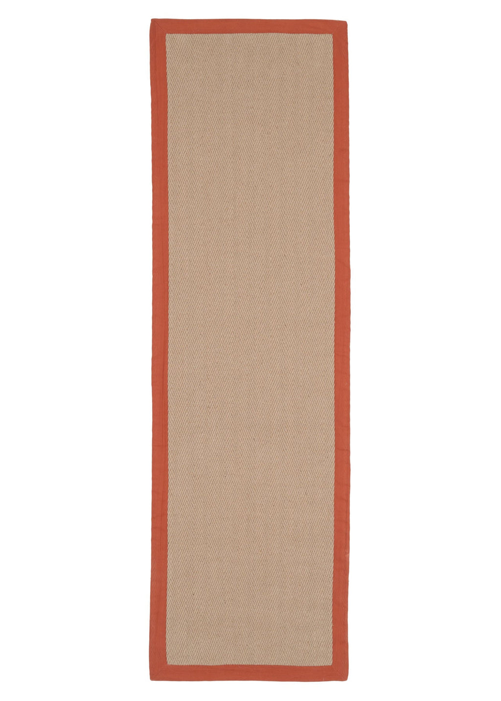 Terracotta Border Jute Rug - Juliette Rust
