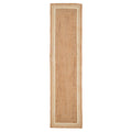Natural Bordered Jute Runner Rug - Laurel