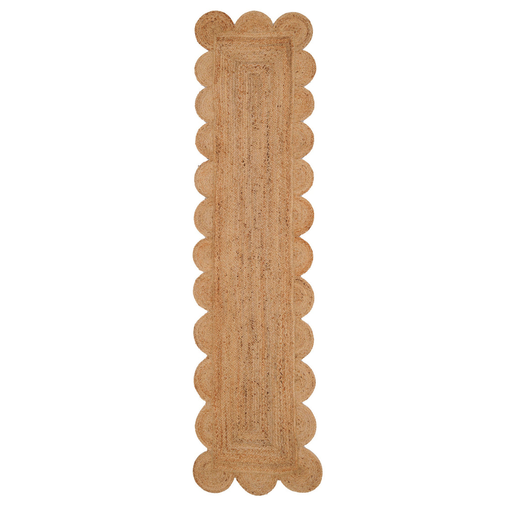 Rounded Edge Jute Runner Rug - Casper