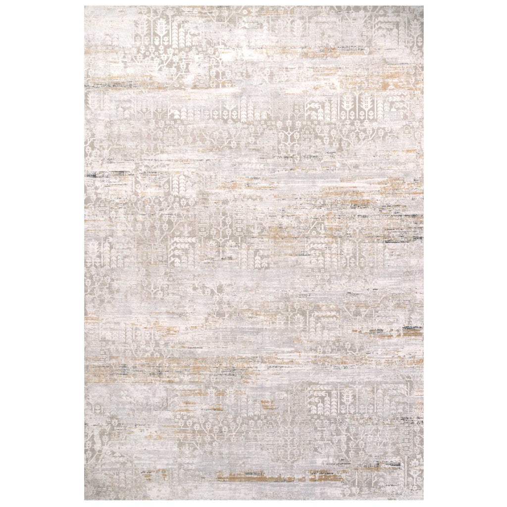 Distressed Mottled Grey Living Room Area Rug - Klos