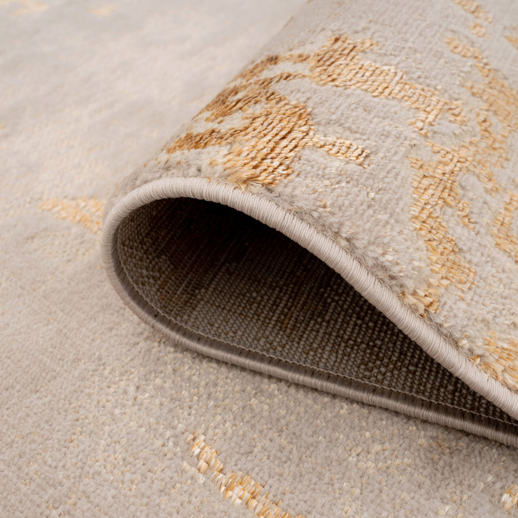 Golden Lustre Abstract Rug - Pietra