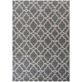 Modern Grey Trellis Living Room Rugs