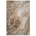 Modern Beige Textured Living Room Rug - Matki