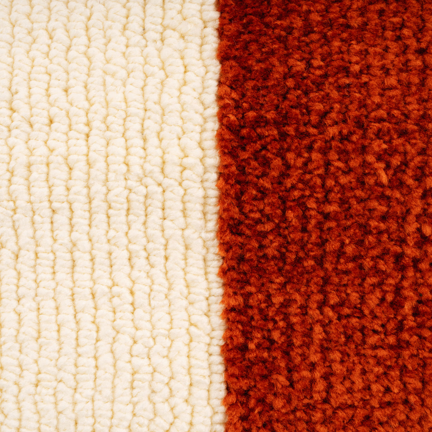 Burnt Orange Retro Checkerboard Rug - Maze Rust