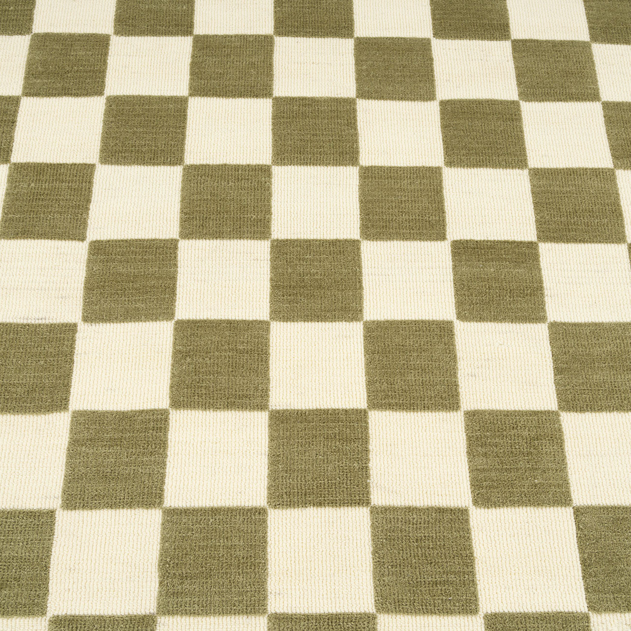 Green Retro Checkerboard Rug - Maze