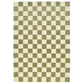 Green Retro Checkerboard Rug - Maze
