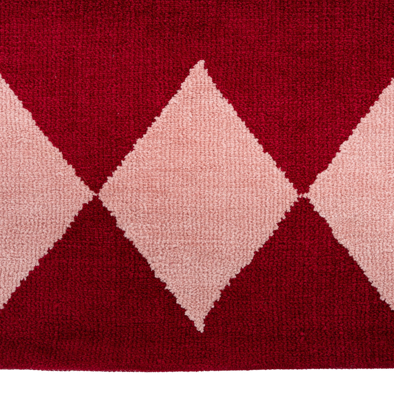 Burgundy Harlequin Runner - Zara