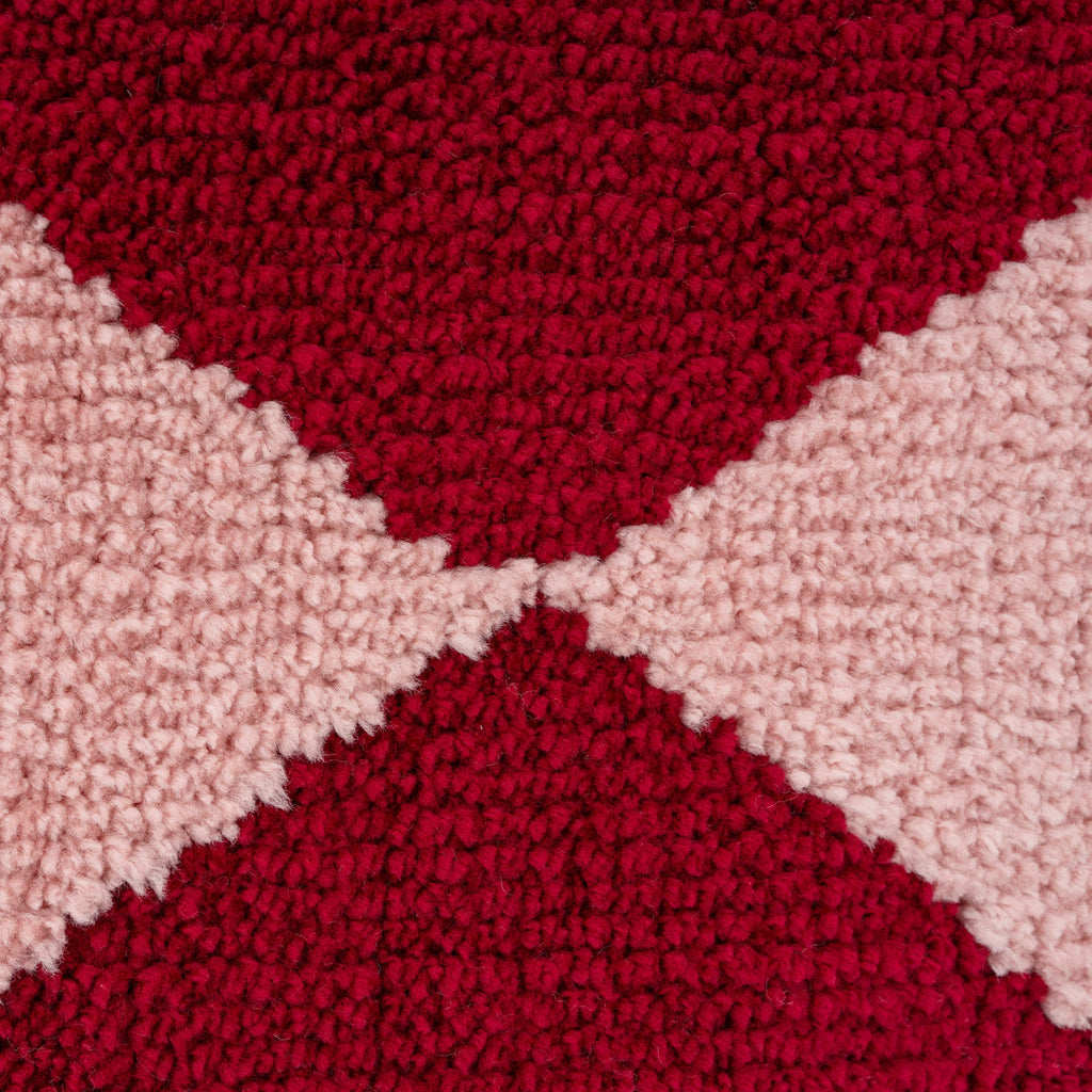 Burgundy Harlequin Runner - Zara