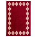 Burgundy Harlequin Rug - Zara