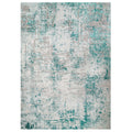 Modern Teal Green Textured Living Room Rug