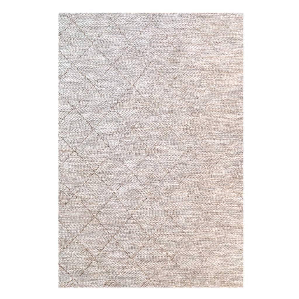 Beige Trellis Flatweave Indoor Outdoor Area Rug