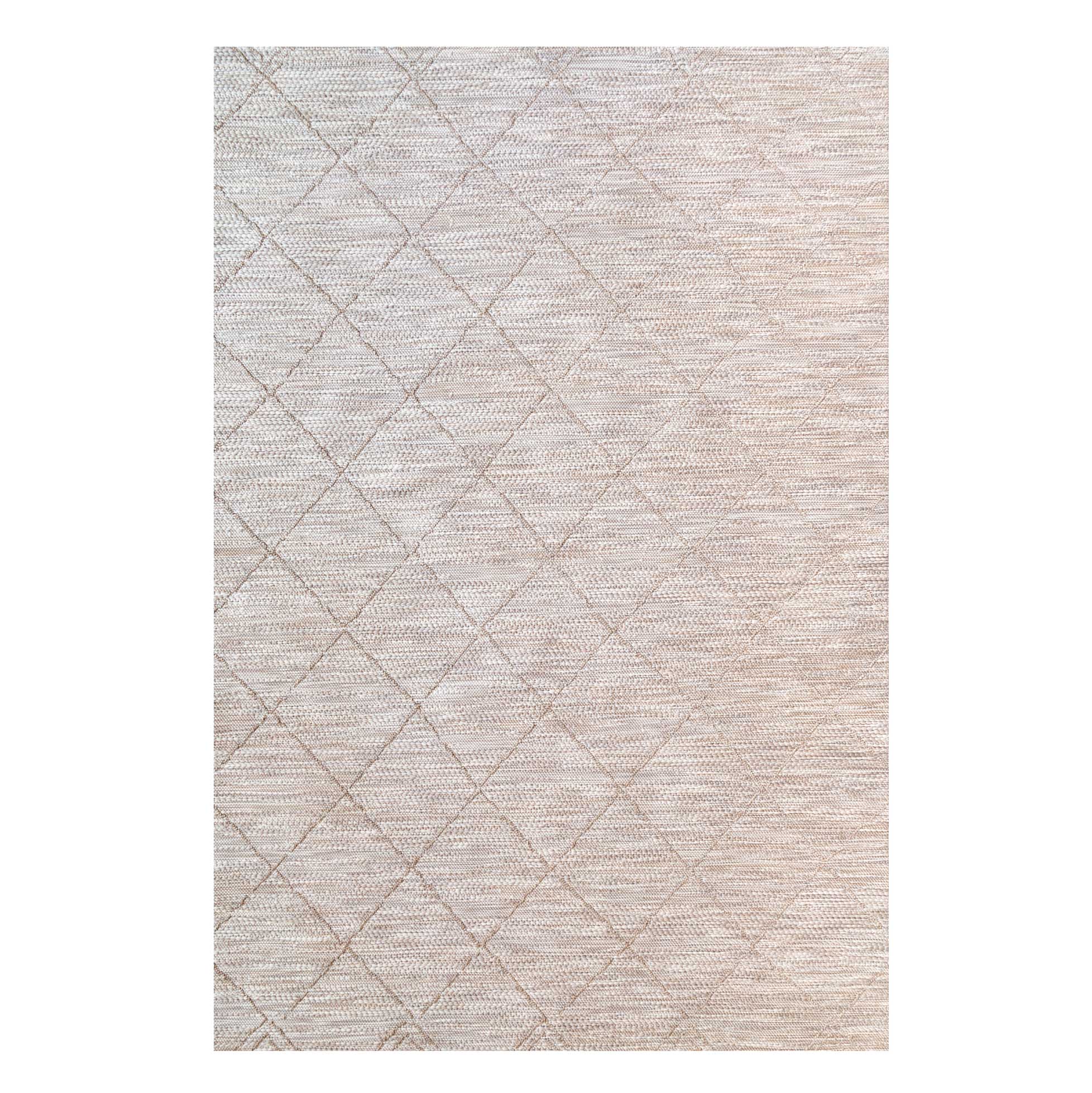 Beige Trellis Flatweave Indoor Outdoor Area Rug