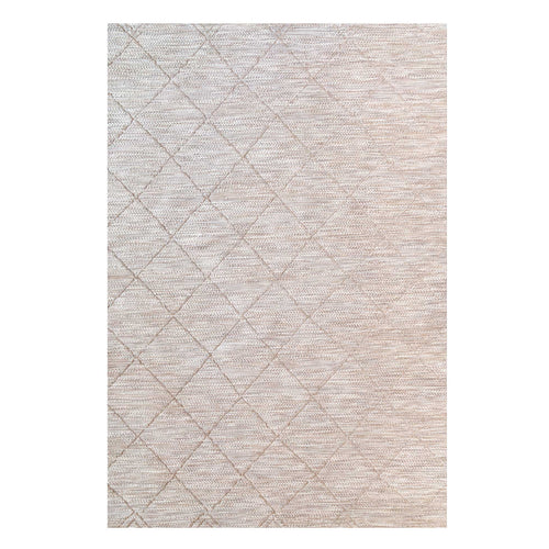 Beige Trellis Flatweave Indoor Outdoor Area Rug