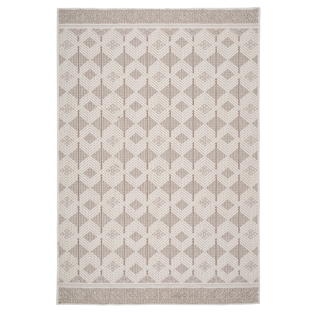 Beige Tribal Motif Rug - Armo