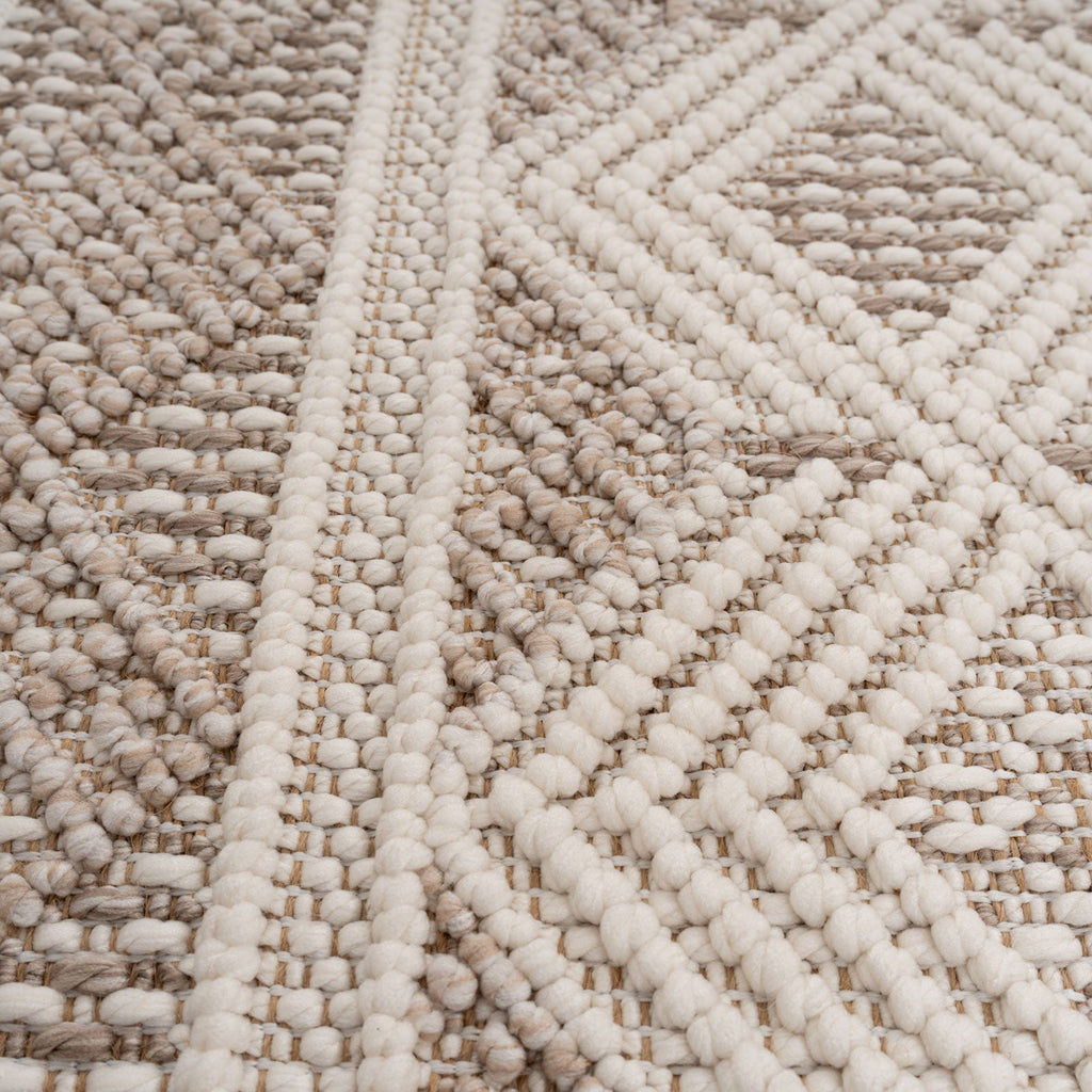 Beige Tribal Motif Rug - Armo