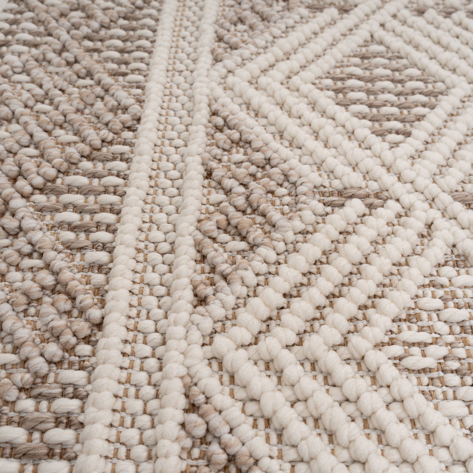 Beige Tribal Motif Rug - Armo