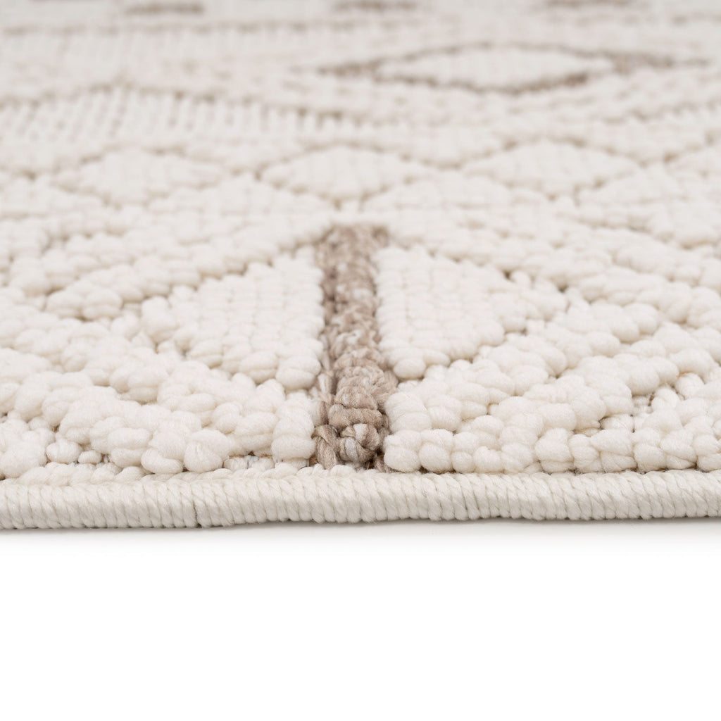 Cream Beige Boho Rug - Sachi