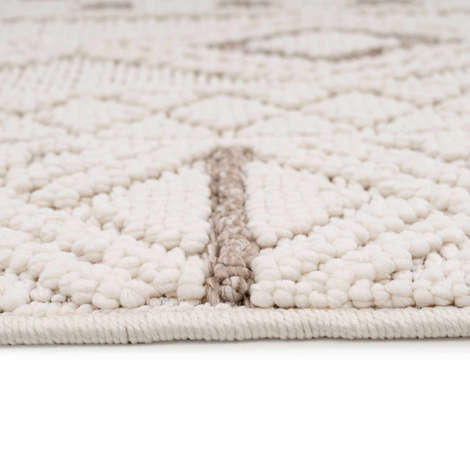Cream Beige Boho Rug - Sachi