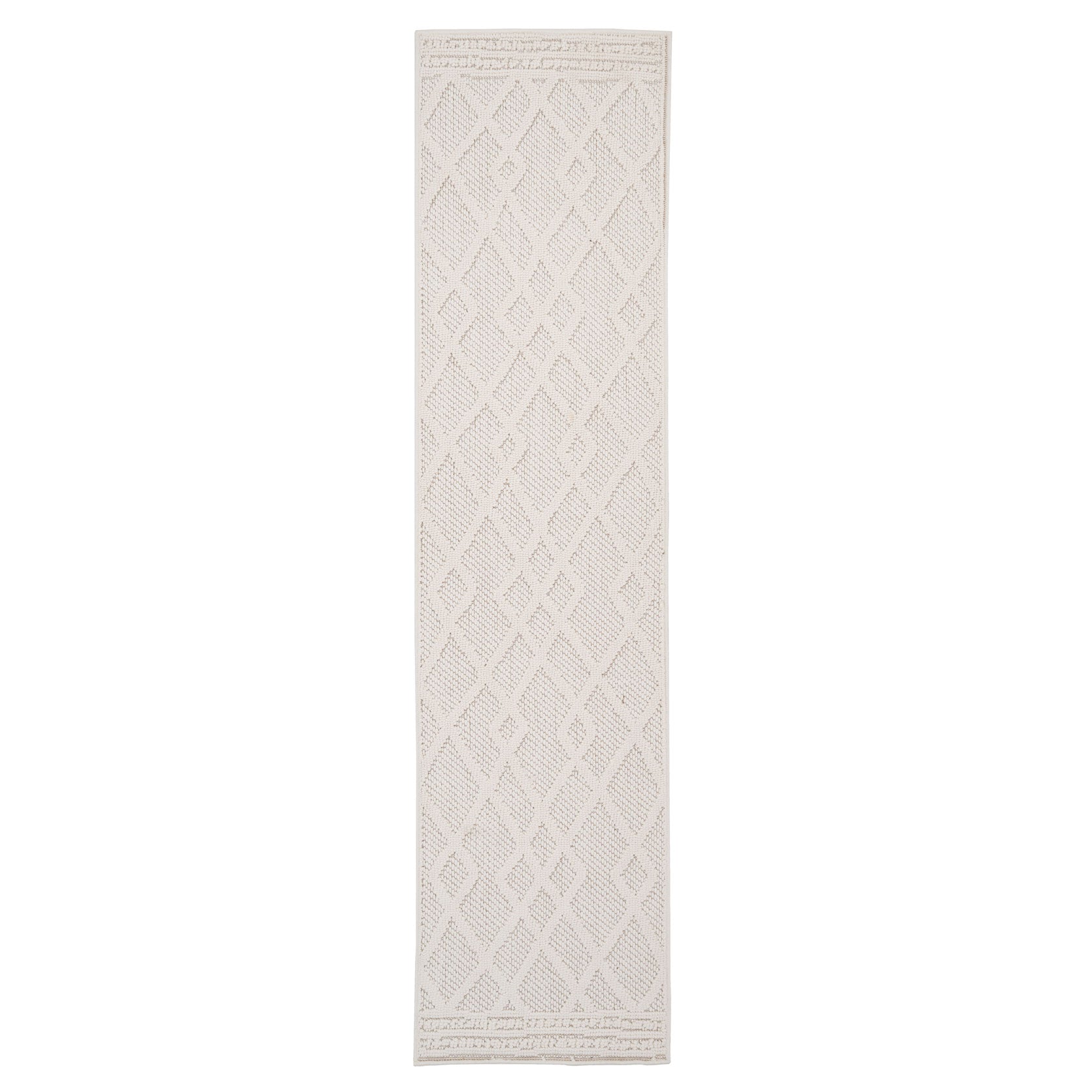 Cream Loop Pile Runner Rug - Willow