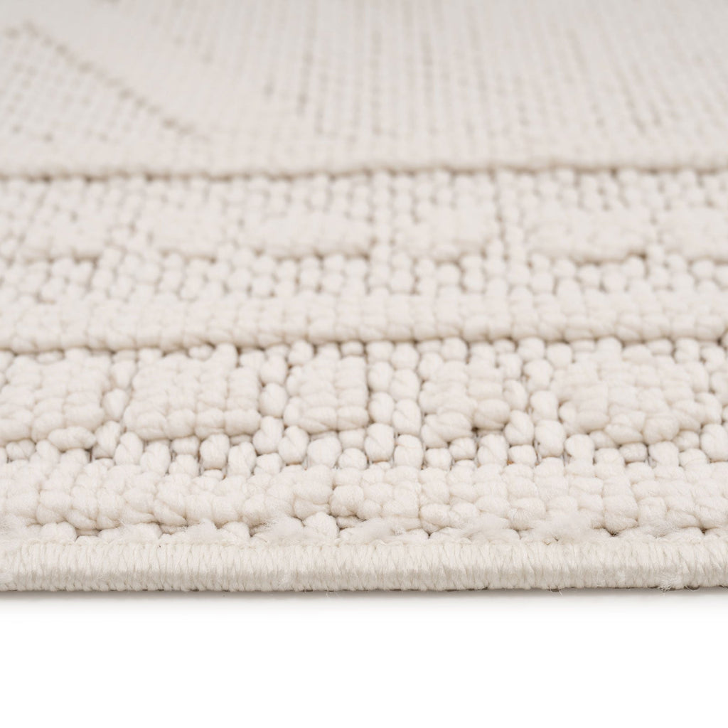 Cream Loop Pile Runner Rug - Willow